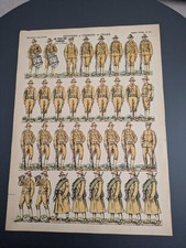Armée américaine. Première guerre mondiale. Planche Imagerie d'Epinal n°771.
