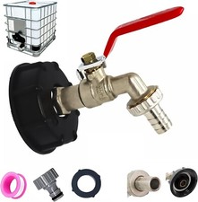 Shunfaji | Robinet Cuve/Récupérateur Eau 1000L avec Raccord Standard 1/2" | Neuf