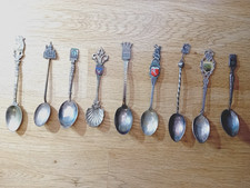 petites cuillères de collection x 9 métal argenté certaines poinçonnées