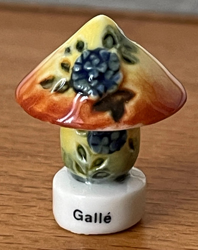 Fève lampe gallé art - fève, nouveau
