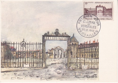 Carte philatélique château - carte,
