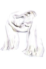 PUMA Écharpe à franges Dames Écharpe blanc cassé-violet-blanc style décontracté