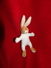 Doudou Peluche Hachette  Mini lapin Beige Blanc Devine Combien je T'aime