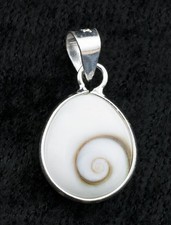Pendentif Oeil de Sainte Lucie - Oeil de Shiva -Bijou ochju en Argent 925 #10047