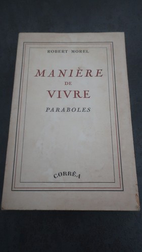 Manière vivre robert - o9-,