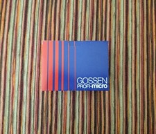 ACCESSORIES FOR GOSSEN PROFISIX LIGHT METER "PROFI-MICRO" / (MINT)