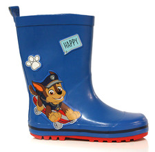 Bottes Pluie Pat Patrouille 22-30 Enfant Chase Marshall Bleu Rouge Étanches