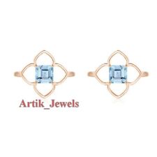 Naturel Bleu Gemme Topaze Avec