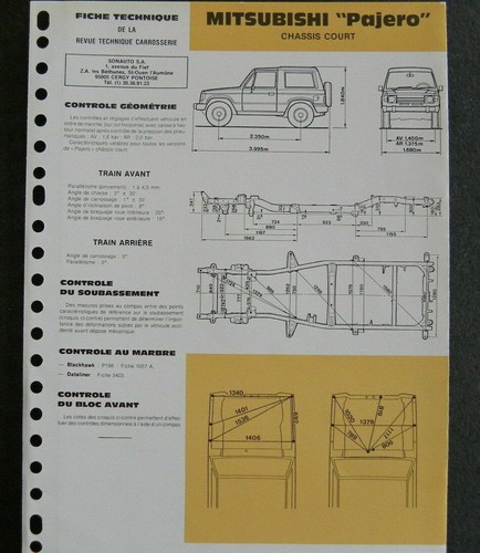 Fiche technique automobile