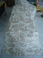 RIDEAUX COTON TOILE JOUY DECORATION‌