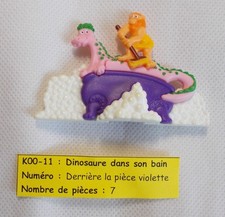 Kinder - Puzzle 3D préhistorique - Dinosaure dans son bain - K00 11 - sans BPZ