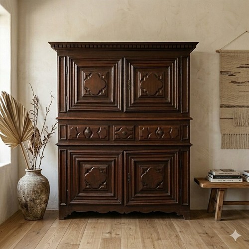 Buffet baroque ancien noyer - baroque,