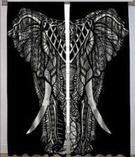 Éléphant noir indien coton