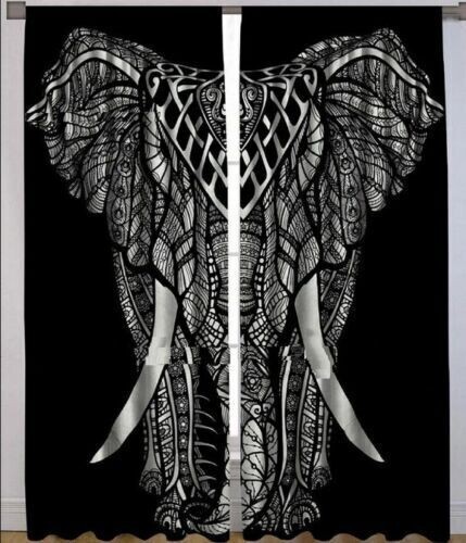 éléphant noir indien coton - Éléphant,