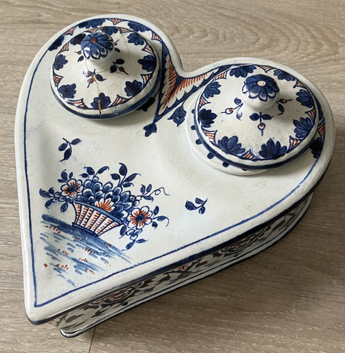 Ancien encrier faience - ancien,