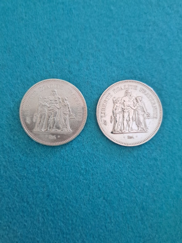 Pieces francs en argent - francs,