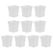 10 Pcs Pot Fleur Plastique