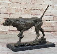 Sculpture Chien De Chasse En