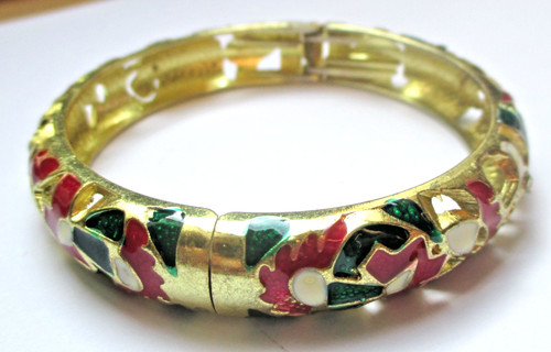 Bracelet rigide couleur - couleur, or