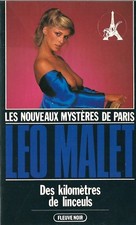 FLEUVE NOIR 1982 LÉO MALET + CORDIALE DÉDICACE À GUY  DES KILOMÈTRES DE LINCEUL 