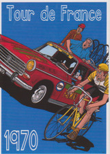 TOUR DE FRANCE VELO 1970 - CP
