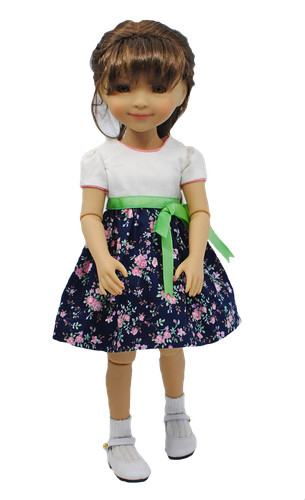 Robe boneka avec tissu - boneka,
