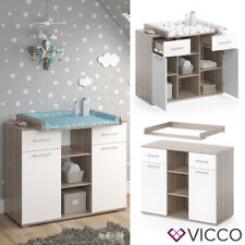 Commode à langer Table à langer Étagère à langer Leonie blanc sonoma Vicco