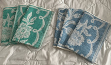 LOT DE 6  PETITES  SERVIETTES  58 X 37 cm EPONGE COTON  NEUF