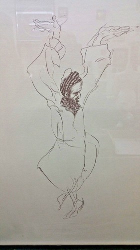 Pen ink drawing - ink, by