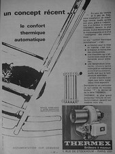 PUBLICITÉ BRULEUR A MAZOUT THERMEX UN CONCEPT LE CONFORT THERMIQUE AUTOMATIQUE