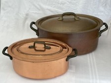 2 Cocottes en cuivre