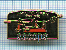 Pin's PHILIPS OPEN NICE 1992 ESCAPE by VONA Tournoi de tennis machine à corder