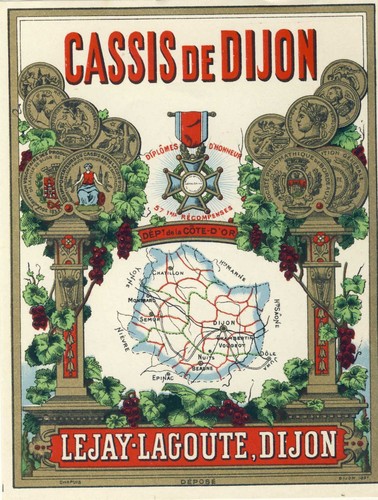 Etiquette cassis dijon - etiquette, de