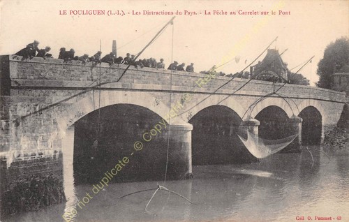 Cpa 44510 pouliguen pêche - le,