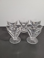 5 verres cristal signé Baccarat Talleyrand H 8 cm