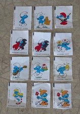 vintage  lot ancienne  image  schtroumpf peyo