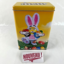 ➜BOÎTE EN MÉTAL/MÉTALLIQUE M&M's publicitaire à bonbons/biscuits alimentaire