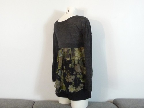 Pull léger bi matière - pull,