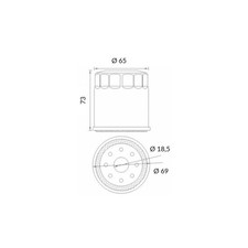 Filtre À Huile HOKIO YAMAHA