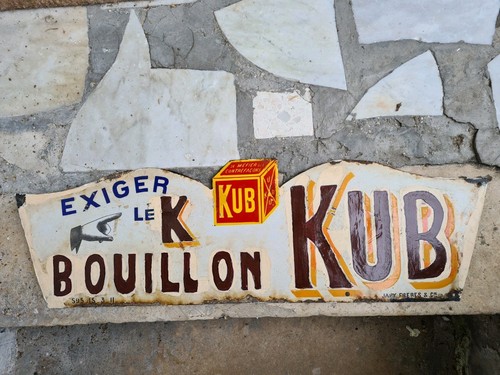 Ancienne plaque emaillee - plaque,