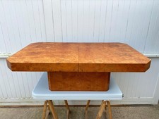 Table basse bar loupe d’orme style Willy Rizzo vintage 1970