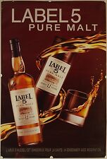 Affiche Scotch Whisky LABEL 5 PURE MALT - 120x177 cm Abribus