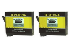 Batterie pour gopro hero4 - 2x,