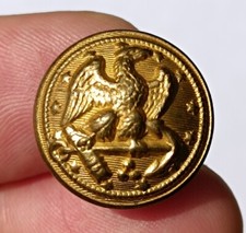 Bouton militaire US Navy aigle ancre fabrication française AM & Cie Paris 19 eme