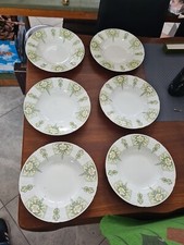 6 ASSIETTES  Creuses  EN FAIENCE DE SARREGUEMINES UC Lys Art Nouveau 