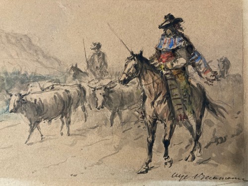 Beau dessin lavis aquarelle - beau,