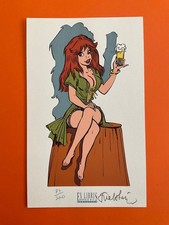 WALTHERY EX LIBRIS SIGNE SERIGRAPHIE RUBINE ESPACE BD NEUF