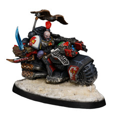 Figurine peinte motard Jetek Suberei White Scars Warhammer 40k prévente | Art