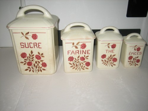 Série ancien pot épice - 4,