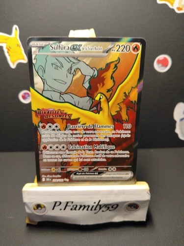Carte pokémon sulfura de - carte, ex